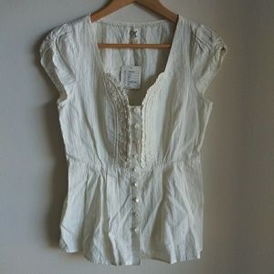 Anthropologie Edme & Esyllte short sleeve top NWT